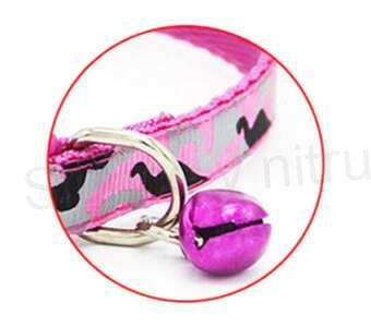 Obojek maskovaný s rolničkou růžový (T21)