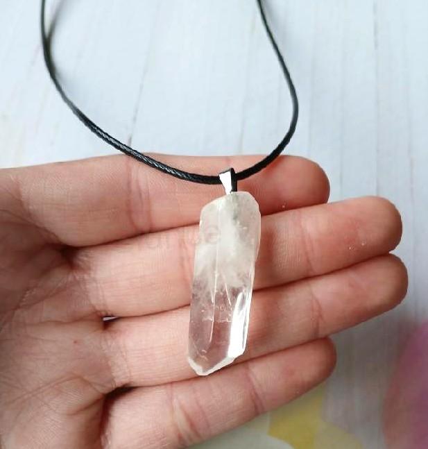 Náhrdelník křišťál špice 6,3 g - (Brazílie) (X2117)