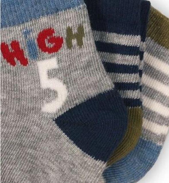 Chlapecké kojenecké ponožky 12–24 měsíců – 3 páry (W6)