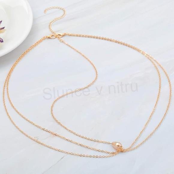 Vlasová čelenka, řetízek do vlasů (H696)