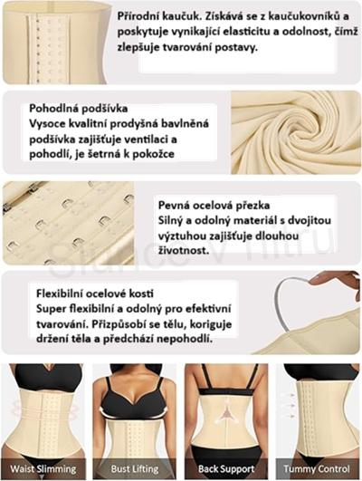 Dámský zeštíhlující korzet velikost 5 XL (K649)