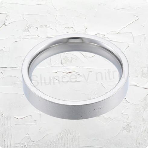 Nerezový prsten s hladkým páskem velikost 17,5 mm (BP544)