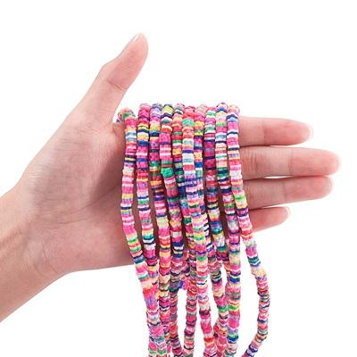 Polymerové Heishi korálky šňůra 6 mm (AC665)