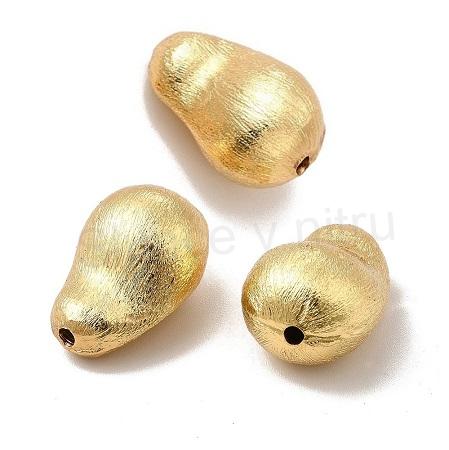 Mosazné korálky brambora pozlacené 18K, 20 x 13,5 x 11 mm (AA415)