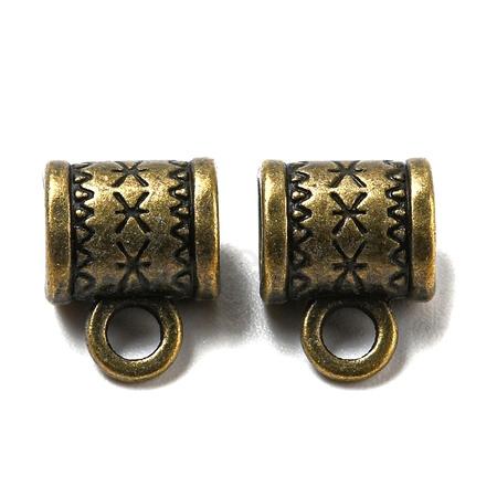 Slitinový korálek s očkem 11 x 8 x 6 mm bronz (AA420)