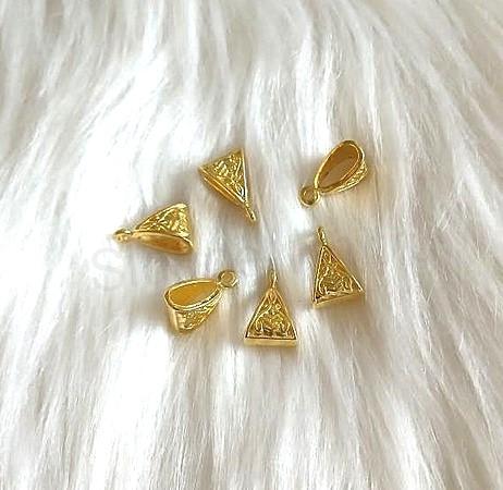 Slitinový korálek s očkem 15,5 x 10 x 7 mm zlatý (AA421)