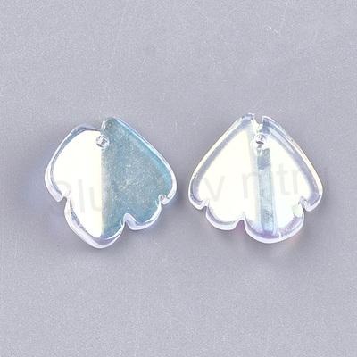 Skleněný přívěsek ryba AB pokovené 16 x 14,7 mm (AA422)