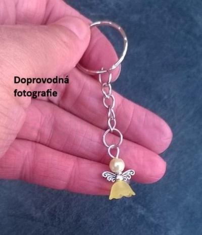 Plastové korálky zvoneček, kytička 7 x 10 mm světle fialová (AC676)