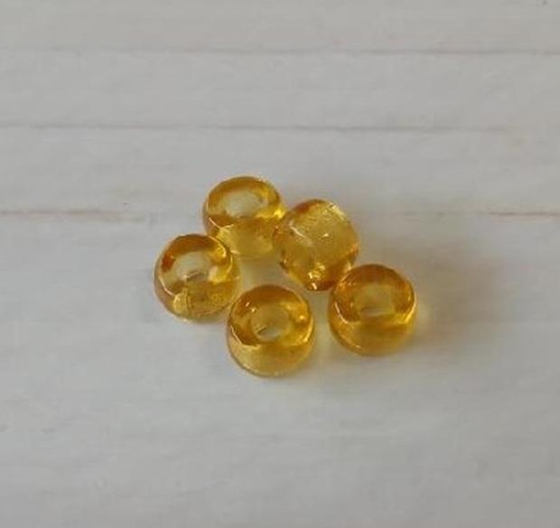 Skleněné korálky s velkým průvlekem 8,6 x 5,2 mm (AC680)