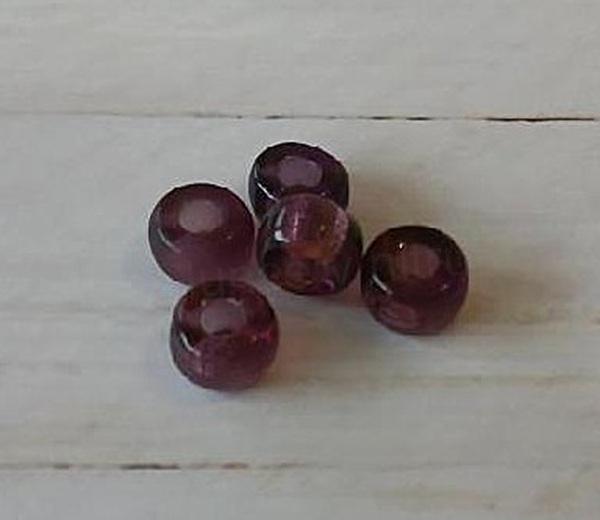 Skleněné korálky s velkým průvlekem 8,6 x 5,2 mm (AC682)