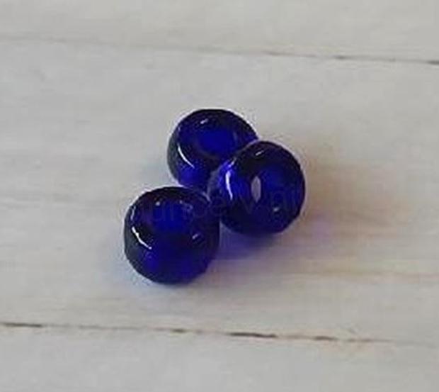 Skleněné korálky s velkým průvlekem 8,6 x 5,2 mm (AC685)