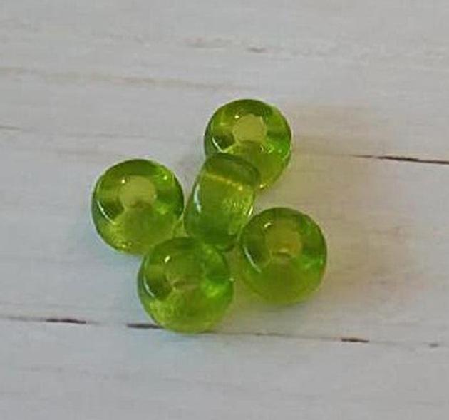 Skleněné korálky s velkým průvlekem 8,6 x 5,2 mm (AC687)