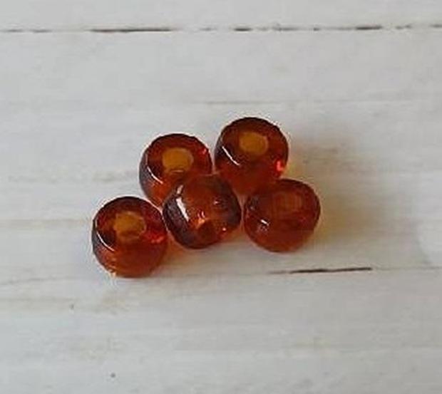Skleněné korálky s velkým průvlekem 8,6 x 5,2 mm (AC691)
