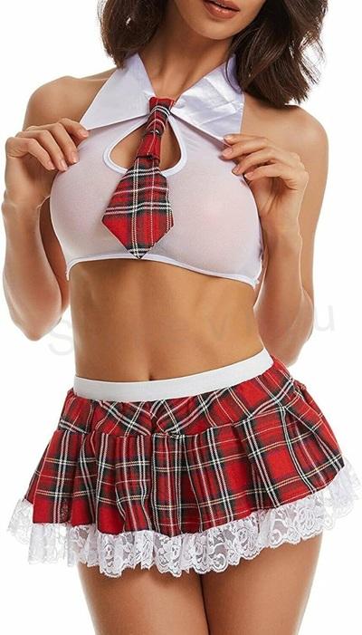 Dámský sexy studenský kostým, prádlo univerzální velikost (K654)