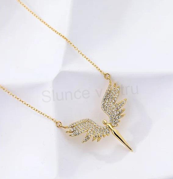 Řetízkový náhrdelník s přívěskem anděla (BD1001)