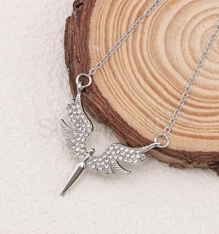 Řetízkový náhrdelník s přívěskem anděla (BD1002)