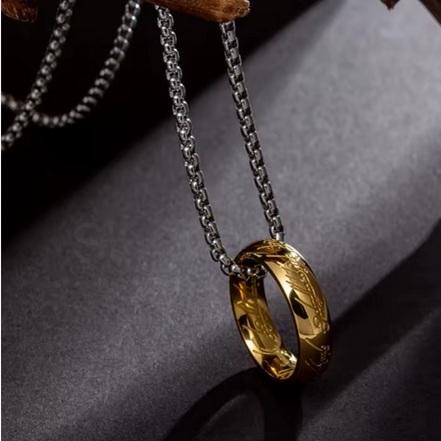 Náhrdelník s řetízkem - prsten pán prstenů Frodo Pytlík velikost 59 (BD1004)