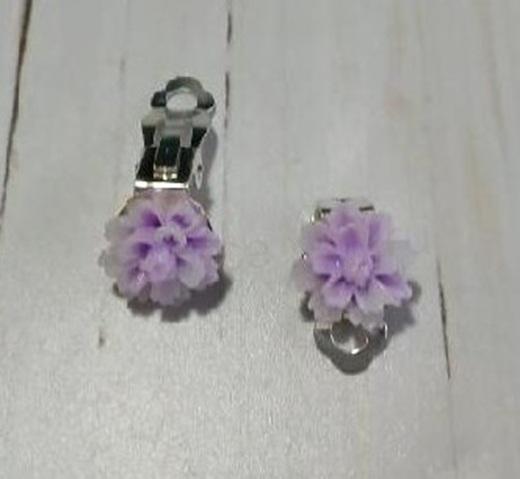 Kytičkové náušnice klipsny (BB919)