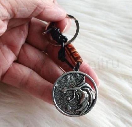 Klíčenka, přívěsek na klíče vlk, Geralt (H737)