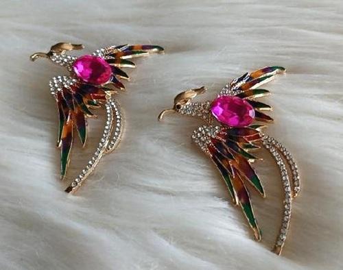 Kamínková smaltovaná brož fenix (HB125)