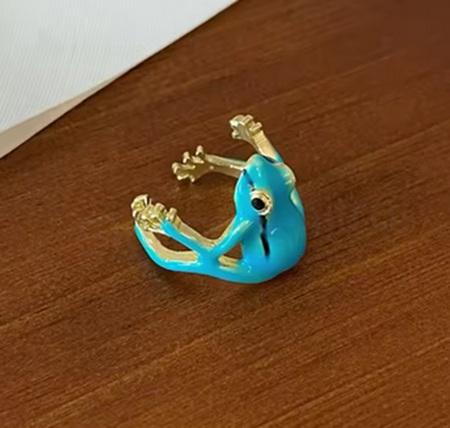 Roztomilý otevřený žabí prsten (BP576)