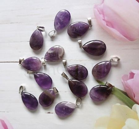 Přívěsek Ametyst kapka, slza (X2175)