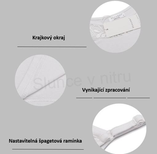 Dámská noční košile negližé noční prádlo bez rukávů velikost XL (K678)