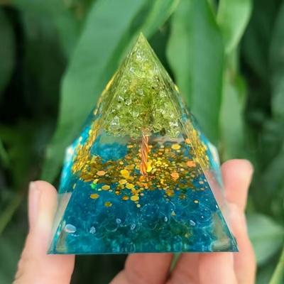 Orgonitová pyramida – jarní rozjasnění se stromem života (PP220)