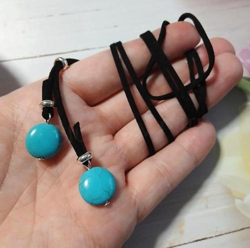 Bohémský Y‑Design tyrkysový náhrdelník – nastavitelný, dámský (BD1035)