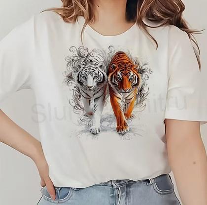 Samolepicí vinylová nažehlovací nášivka – tygři 20 cm (C858)