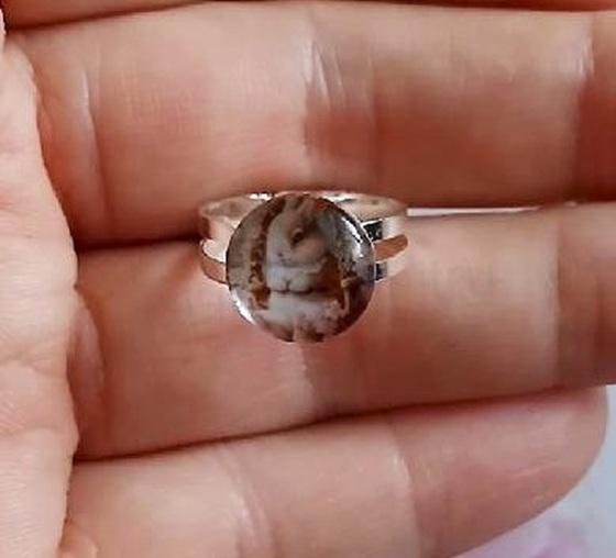 Nastavitelný prsten králíček – velikost 54 (BP605)