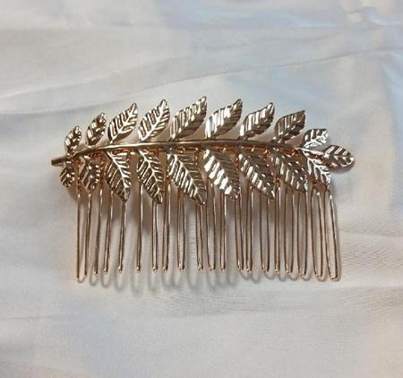 Hřeben do vlasů zlatý (H748)