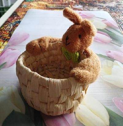 Velikonoční zajíček, dekorace na vajíčka (V207)