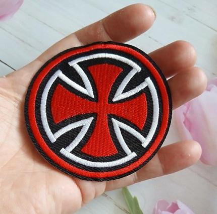Nášivka Templářský / Německý kříž 6 cm (C871)