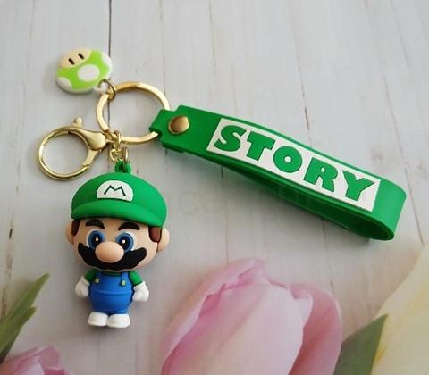 Postavička Super Mario 3D – klíčenka s gumovým poutkem (D763)