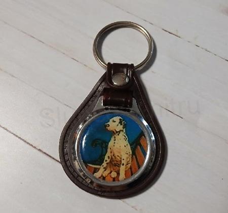 Klíčenka – přívěsek na klíče Pejsek – kůže (D768)