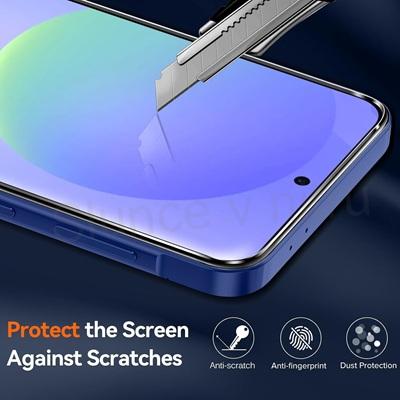 ivoler čiré pouzdro + 1× sklo – Samsung Galaxy A57 5G (modré) (L68)