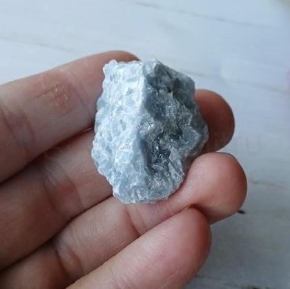 Minerální kámen modrý kalcit drúza (21 g) (X2243)