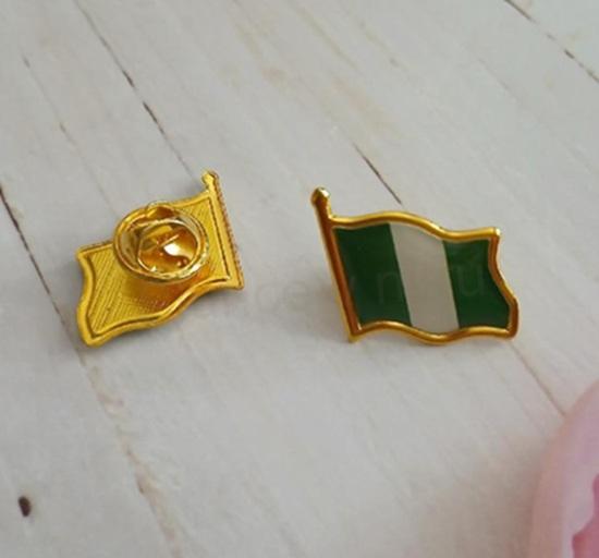 Odznak brož vlajka Nigérie (ME70)