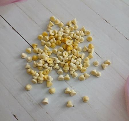 Plastové klipové polštářky na náušnice 6 × 5 mm – 10 párů (AA447)