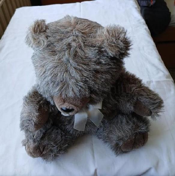 Plyšový medvídek dlouhý chlup 38 cm (D1163)