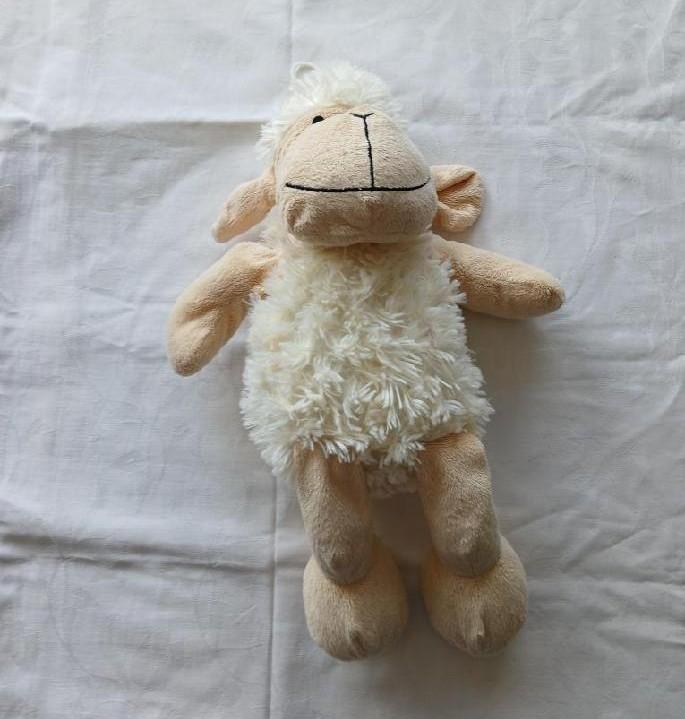 Plyšová béžová ovečka TOYS – styl Ovečky Shaun (D1188)
