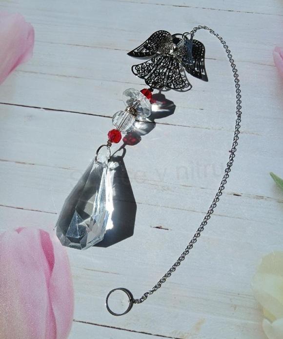Sluneční lapač anděl 3 – K9 Crystal, 360 mm (BD1062)