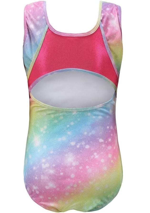 Dětský gymnastický dres Rainbow – 3–4 roky (W272)