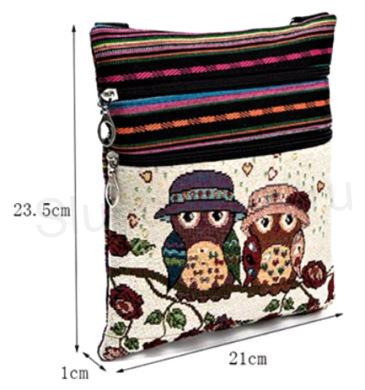 Dámská, dívčí kabelka, taška Sovičky sova (H50)