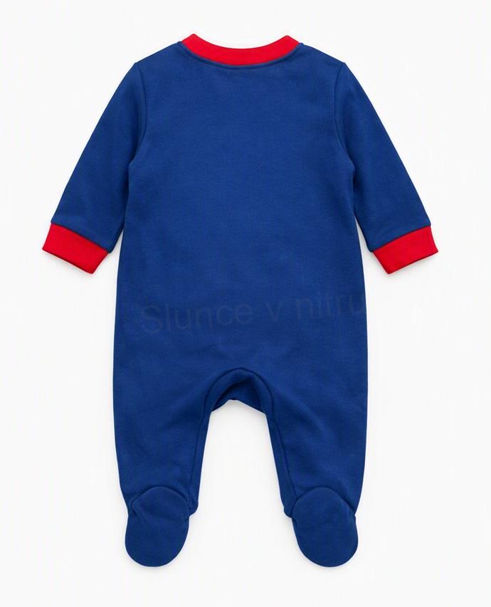 Dětské body modré – velikost 0–3M (W278)