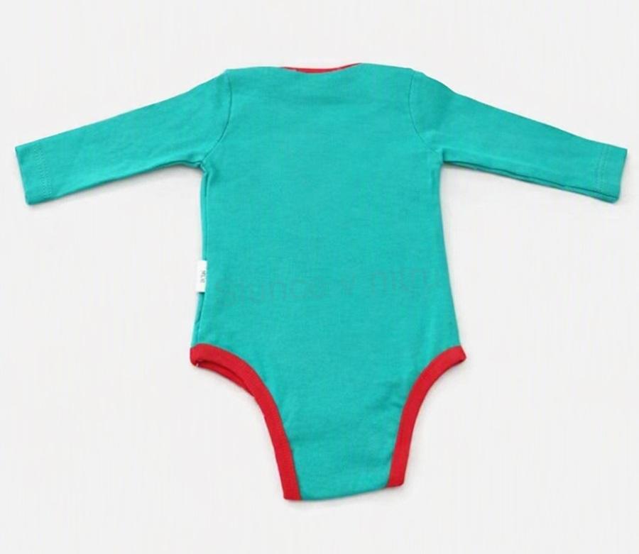 Dětské body zelené– velikost 0–3M (W281)