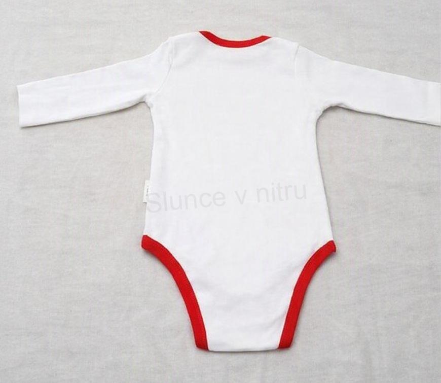 Dětské body bílé – velikost 0–3M (W282)