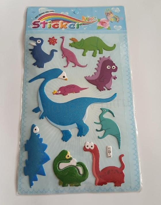 3D samolepicí dekorace dinosauři – 28 × 16 cm (E1085)