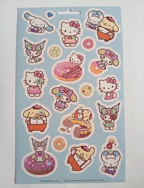 Samolepicí dekorace, samolepka Hello Kitty 25 × 15 cm (E1098)